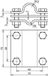 DEHN 610020 AK TE 20 7.10 FL40 V4A Aansluitklem 8 kA