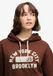 Superdry Vintage Prep Chenille Hoodie Relaxed Pasvorm Dames Mocha Brown Maat 16