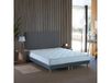 Ensemble matelas à ressorts sommier couette oreillers 2x80x200 bleu