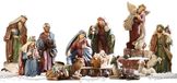 LOBERON Kerststalfiguren set van 11 Christi bont