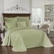 Historic Charleston King Charles Moderne Boerderij Bloemen Matelasse Sprei, 100% Katoen Ademend Beddengoed, King/Kalking, Salie