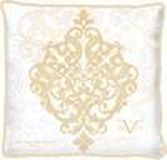Versace 19V69 Abbigliamento Sportivo SRL Kussen met vulling 40x40cm goud Katoen