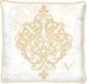 Versace 19V69 Abbigliamento Sportivo SRL Kussen met vulling 40x40cm goud Katoen