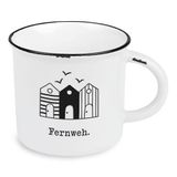 Koffiemok vintage, keramische mok om cadeau te geven | maritiem | reislust