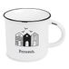 Koffiemok vintage, keramische mok om cadeau te geven | maritiem | reislust