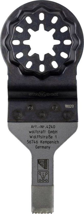 wolfcraft - Insteekzaagblad "Expert" BiM, STARLOCK-centreerhals - 4240000