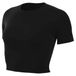 Nike Zenvy Dri-Fit IB8964-010, top met korte mouwen voor dames, zwart/cool grijs, M