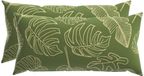 vidaXL - Coussin - 2 pièces - Motif Feuille - 40 x 80 cm - Polyester