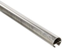 GARDINIA gordijnrail met binnenloper I Ø 16 mm inox look 120 cm
