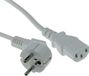 ACT Netsnoer Schuko CEE 7/7 male (haaks) - C13 IEC 60320 wit 1,5 m AK5235