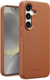 Accezz MagSafe Leather Backcover voor de Samsung Galaxy S25 Plus - Sienna Brown