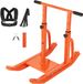 Poids de traîne en acier pour entraînement de fitness, poignée réglable en hauteur, équipement d'exercice athlétique pour la vitesse et la force, compatible avec les disques de poids de 25/51 mm, orange