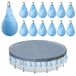 Lot de 12 sacs de remplissage pour couverture de piscine