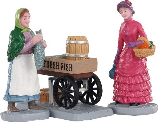 Lemax - Fresh Fish For Sale - Set of 3