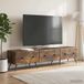 Maison Exclusive - Meuble TV Chêne fumé 147 x 34,5 x 30 cm Panneau de particules