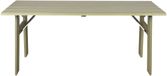 Zuiver Avenue Table de jardin/ Table de pique-nique Pliable 180x79 cm Bois Vert