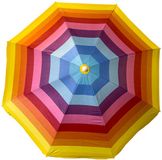 Gebro Parasol - Regenboog - Gestreept - D200 cm - UV-bescherming - Inclusief Draagtas - Strandparasol