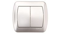 Kontakt-Simon Wandplaat, aluminium