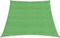 vidaXL Zonnezeil 160 g/m² 3/4x2 m HDPE Lichtgroen