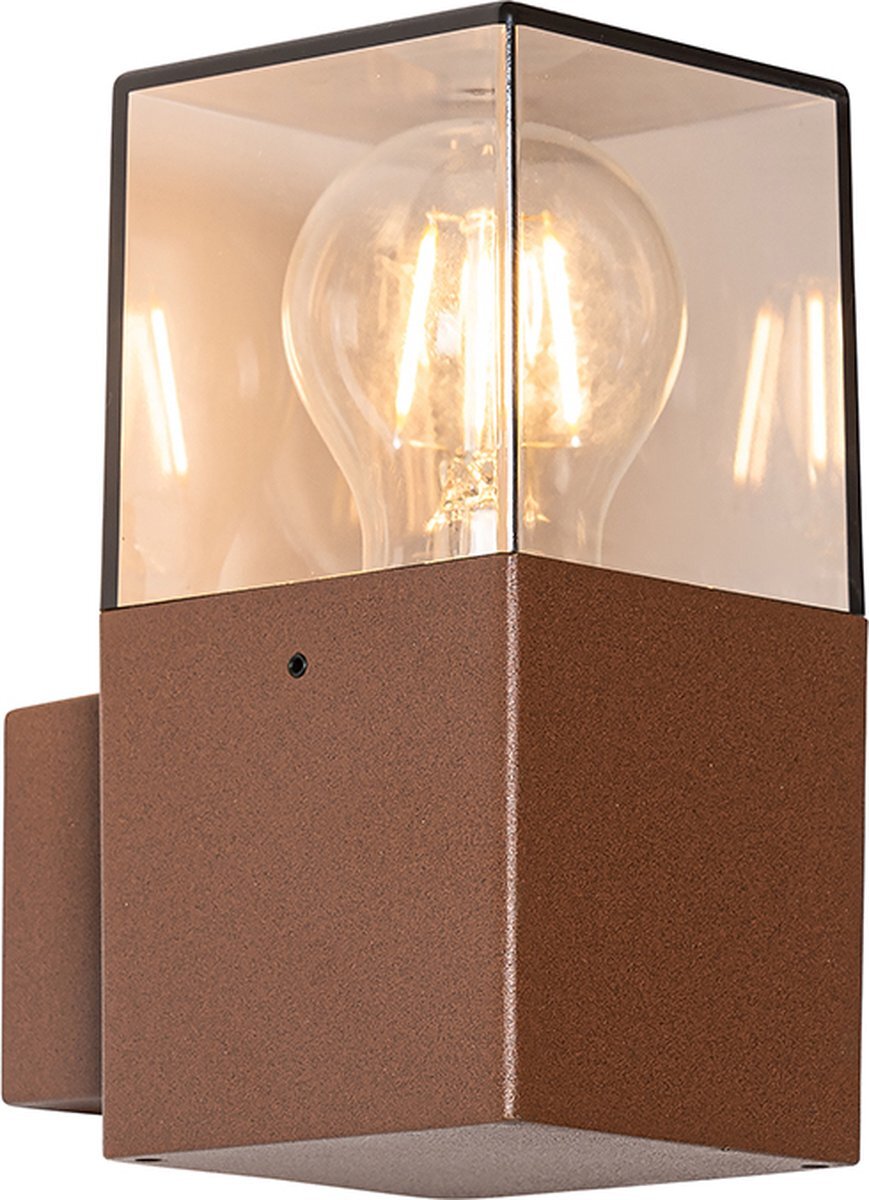 QAZQA denmark - Industriele Wandlamp voor buiten - 1 lichts - D 11.5 cm - Roestbruin - Industrieel - Buitenverlichting
