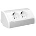 ORNO GM-9005/W-G(GS) Hoekcontactdoos 2-Vaks met Kinderbeveiliging || 45° Opbouwmontage || 3680W