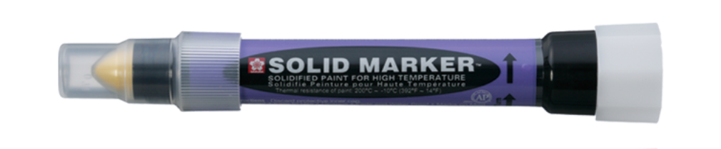 Sakura Solid Marker Slim - Zwart, Blauw - XSCS#3
