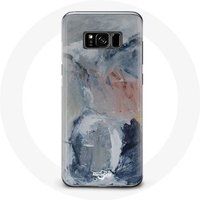 Maniacase Hoesje voor Samsung Galaxy S8 Grijs abstracte textuur achtergrond