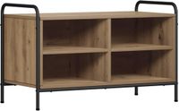 vidaXL Tv-meubel 140 x 39,5 x 50 cm Artisanaal eiken Bewerkt hout