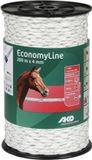 Ako EconomyLine schrikkoord wit -kruisgewikkeld- 4mm-200m
