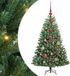 vidaXL Kunstmatige Hinged Kerstboom Groen 120 cm PVC en Metaal