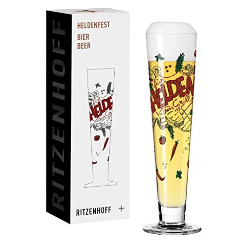 Ritzenhoff Heldenfest Bierglas - 330 ml - Motief 13 - Grill Helden - Made in Germany
