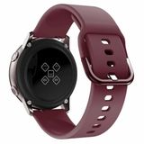 By Qubix Qubix - Siliconen sportband - Bordeaux - Geschikt voor Garmin Vivomove 3 / HR / Luxe / Sport / Style / Trend - Smartwatch bandje 20mm