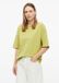 s.Oliver T-Shirt Vrouwen Katoen Korte Mouw Ronde Hals Effen Kiwigroen Maat 44