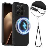 Xiaomi Coque Xiaomi 15T Pro en Silicone Liquide - Compatible MagSafe - Noire