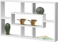 en.casa H.T. Trade Service GmbH & Co. KG Wandrek Qinngua met 7 vakken 77x10x48 cm wit