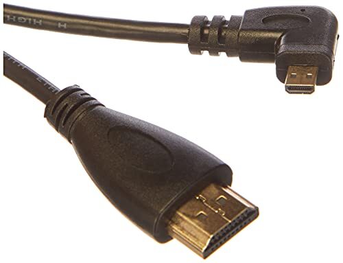 Systems 90 graden hoek Micro HDMI naar standaard HDMI-kabel 50 cm zwart