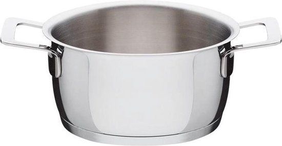 Alessi Kookpan - AJM101/16 - Ø 16 cm - 1.6 Liter - RVS - Zilver
