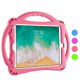 TopEsct iPad 7th Funda Niños Shock Proof Material Silicona Lightweight Kids Protector Cover Case con Manija para iPad 7th Gen. 10.2 (2019) / iPad Air3/iPad Pro 10.5 (iPad 9.7, Roze)