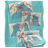 Sesamstraat Cookie Monster Comic Plaid 152 x 127 cm