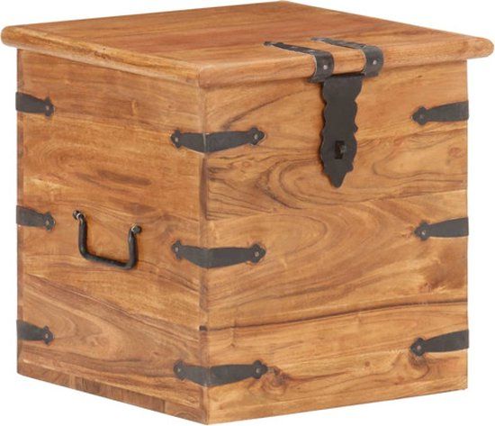 vidaXL Kist 40x40x40 cm massief acaciahout
