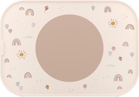 Mepal Mio Placemat - Antislip cirkel - Sunshine & Rainbow