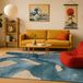 LOLA&MOI Vloerkleed Swing Lagoon Blue 170 x 240 cm