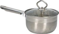 Merkloos Edco Steelpan & Deksel Glas 16cm 1,8L