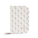 Walking Mum Housse carnet de naissance Botton Flowers Beige, Roze, Wit Coton, Polyester Fermeture éclair