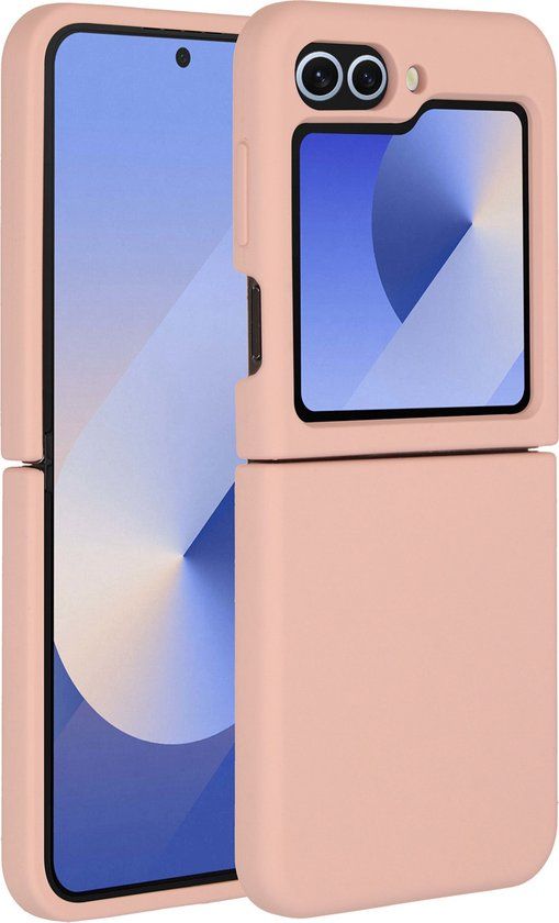 Accezz Hoesje Samsung Galaxy Z Flip 6 - Siliconen Backcover - Roze