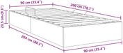 vidaXL Ottoman Bedframe Zuiver Wit Kunstleer 90 x 200 cm