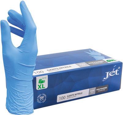 Jet 100 Nitril handschoenen Jet maat XL blauw