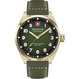 Swiss Military Hanowa SMWGA0001501 Greyhound Montre pour homme avec bracelet en cuir véritable Verre saphir