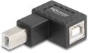 Delock USB 2.0 Adapter USB Type-B male to USB Type-B female 90° angled upwards