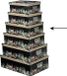 5Five Opbergdoos/box - Zwart - Karton - L36 x B24.5 x H12.5 cm
